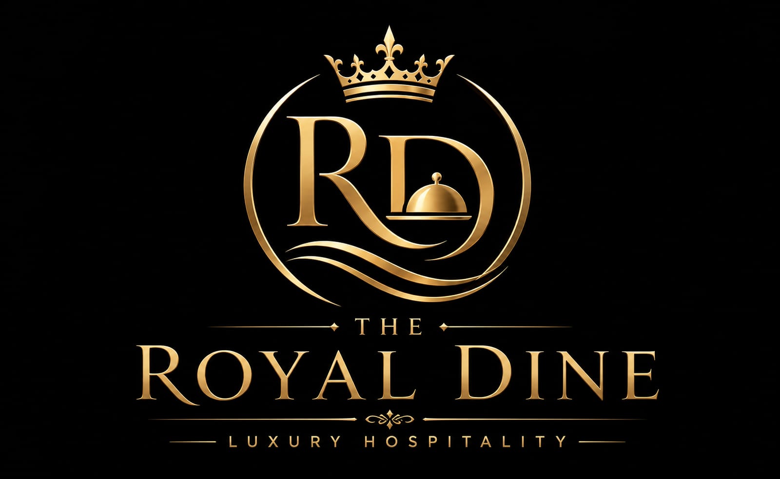The Royal Dine Golden Logo